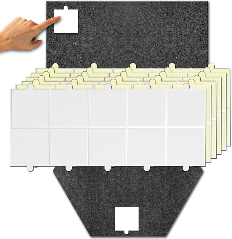 شريط تركيب رغوة صوتي مزدوج الوجهين 40x40x1 مم مربعات عازلة للصوت مجموعة من 10 قطع - Image 5