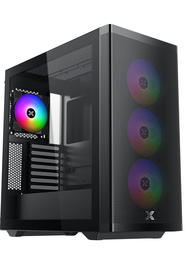 GCC GAMERS NOVA BLACK V7 Intel Gaming PC (Core I7 12700K, RTX 3060, 32GB RAM, 1TB SSD, WiFi Ready | Windows 11 Installed)  - Image 1