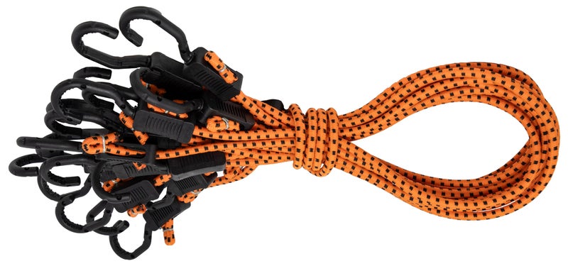 Kotap MABC-36 All- Purpose Adjustable Bungee Cords with Hooks, 36-Inch, Orange/Black, 10 Count - Image 1