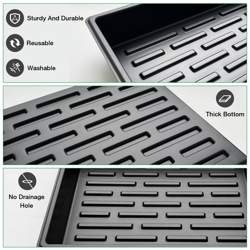 RooTrimmer صواني زراعة بعمق 3.5 بوصة من RooTrimmer بحجم 2.5 بوصة مربعة، 20 خلية مع صواني جمع الماء (15"x11"x3") لبدء وزراعة البذور (5 مجموعات) - Image 5