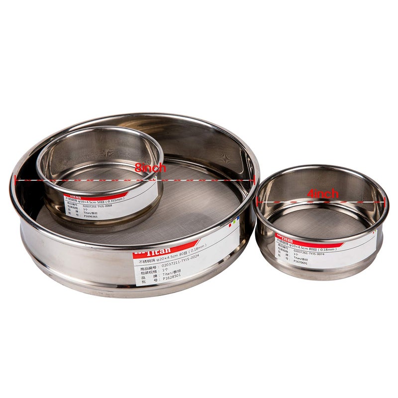 ADAMAS-BETA φ10×4.5cm 220 Mesh 304 Stainless Lab Sieves Economy Test Sieve 304 Stainless Steel Wire Cloth（0.065mm） - Image 5