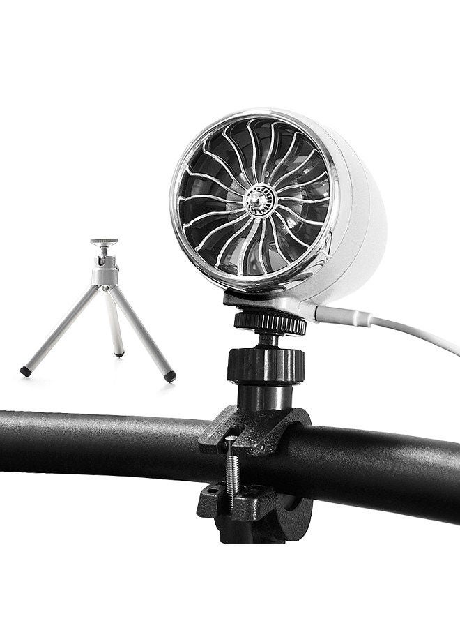 Portable USB Mini Cooling Fan with Tripod Bike Handlebar Electric Fan Outdoor Cycling Fan with 4 Speeds  - Image 1