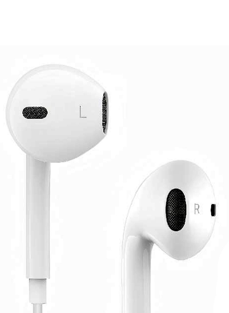NOXO Wired Stereo Earphones HFN-3 USB-C – High-Fidelity Sound with Built-in Mic & Controls - White - Image 3