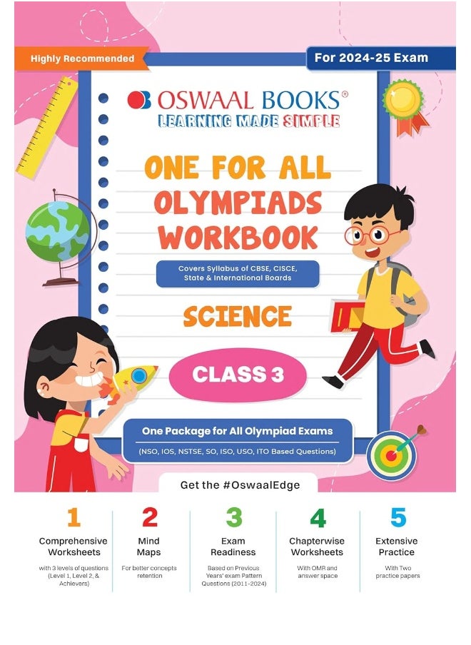 Oswaal One For All Olympiad Workbook Class 3 Science for 2024-25 Exam  - Image 1