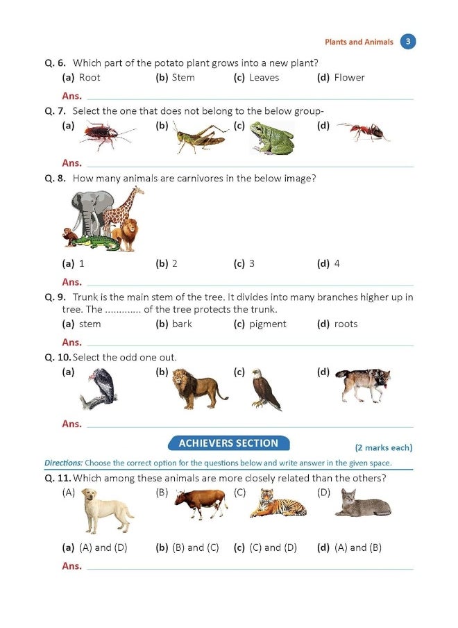 Oswaal One For All Olympiad Workbook Class 3 Science for 2024-25 Exam  - Image 2