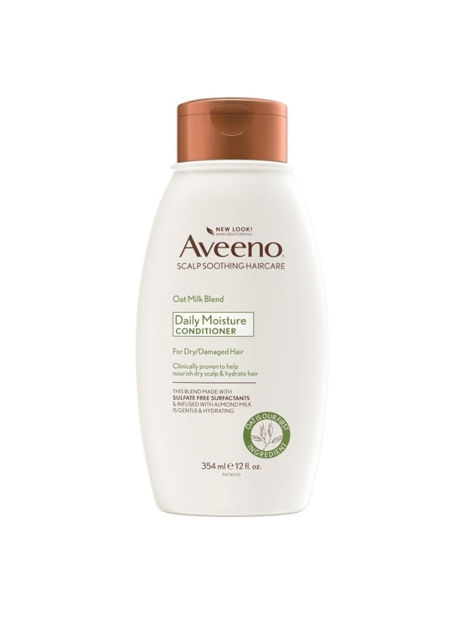 Aveeno Scalp Soothing Oat Milk Blend Conditioner For Daily Moisture And Light Nourishment, Sulfate Free Conditioner,354 Ml - Image 1
