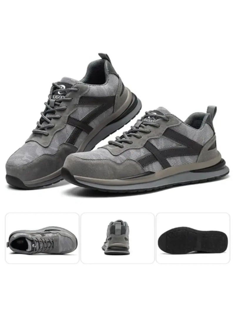 Verci Men Steel Toe Sneakers Safety Shoes Low top Work Shoe with Air Cushion Lightweight Breathable Puncture Proof (41 EUR)  - Image 1