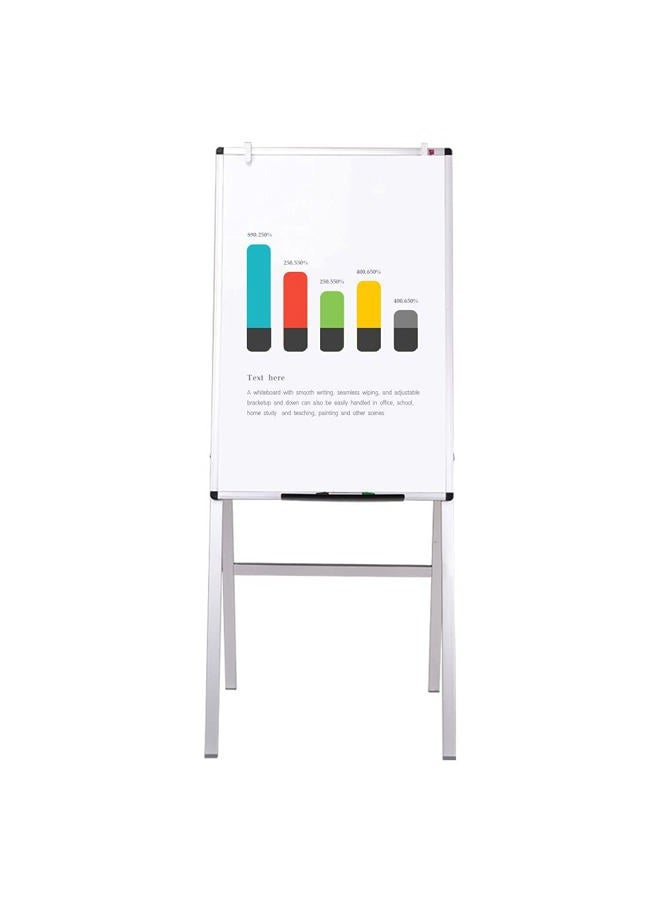 VIZ-PRO Melamine H-Stand Whiteboard/Adjustable Dry Erase Easel,24 x 36 Inches - Image 1