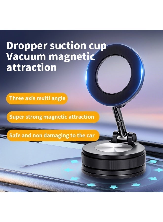 Universal Magnetic Car Phone Holder with Nano Vacuum Suction, 360° Rotating Foldable Navigation Mount for Dashboard & Center Console - Image 1
