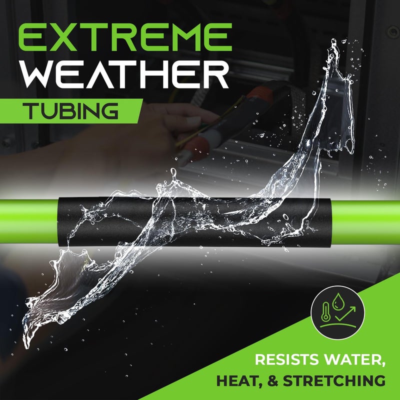 GEARit 1/2 inch Heat Shrink Tubing - 3:1 Ratio Adhesive Lined, Marine-Grade Waterproof Industrial Shrink Wrap, Dual-Wall Tubing, UL Approved - 50FT Roll - Black - Image 5