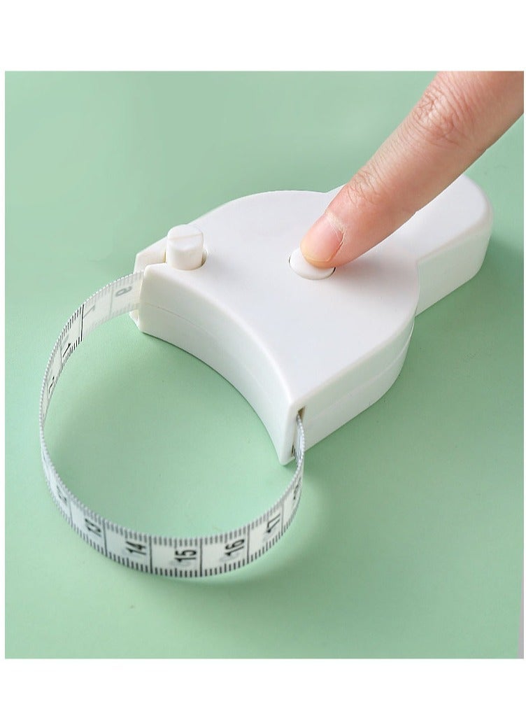Generic Two-piece set Waist measuring tape, waist measuring tape, double sided scale body belt accurate head hip leg retractable measuring tape (single sided cm, 1 inch scale)  - Image 5