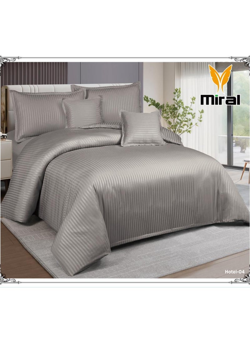 Miral Luxury Hotel Bedding Set – 4 Pieces | Twin XL Size | Soft Quilt, Full Round Sheet & 2 Elegant Pillow Covers - Image 1
