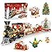 Letapapa Christmas Train Building Blocks Set Trian Model Building Toy Collectible Holiday Block Sets for Boys Girls Home Decor for Adult Boys Girls Kids Aged 81041 PCS - Image 2