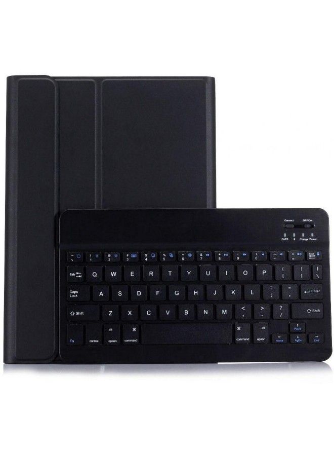 Loquat Ultra-Slim Keyboard Case Cover With Bluetooth Wireless Black - Image 1