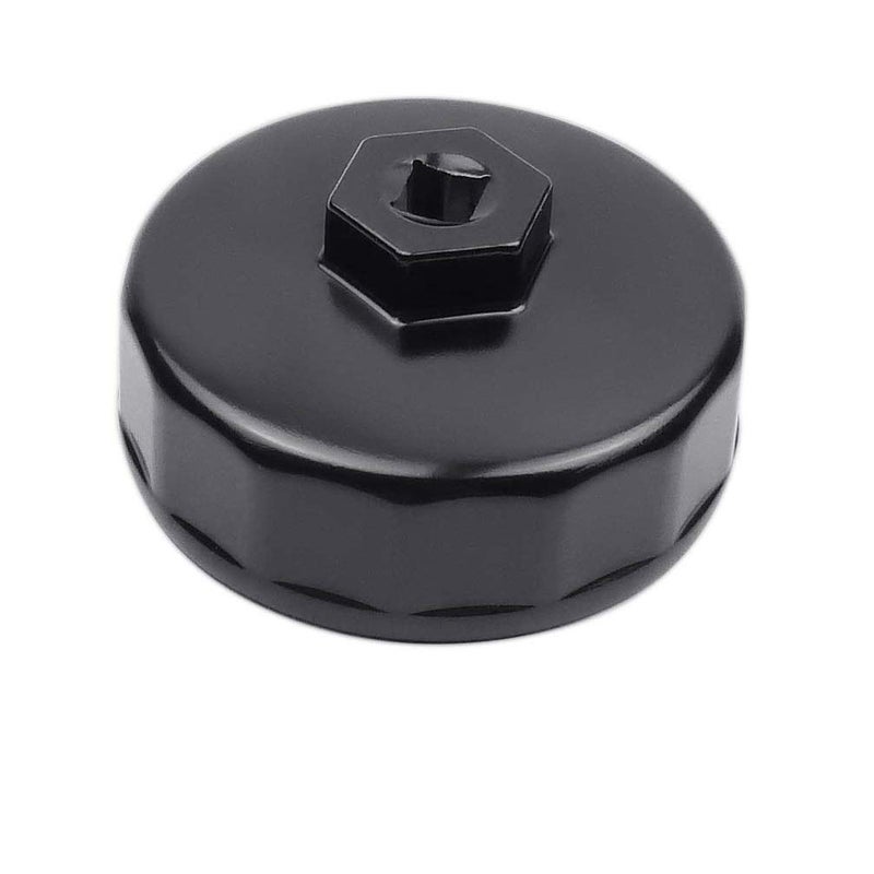 Ibetter 74mm 14 Flutes Oil Filter Wrench For Volkswagen, Mercedes Benz, VW, Audi, Porsche, Mazda, Sprinter And More - Also Fits Select Mobil1, Bosch, Mahle and Other Aftermarket Filters(Black) - Image 2