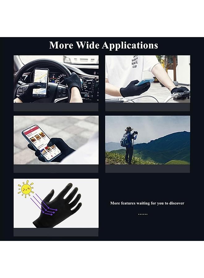 Qqej Anti Sweat Breathable Touch Gaming Gloves Set Silver Fiber Material For Mobile Game Controllers And Phone Games Pubg 4 Pairs - Image 5