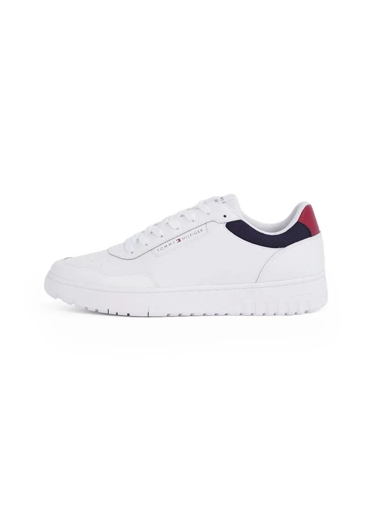 TOMMY HILFIGER Lace Up Low Top Leather Sneakers