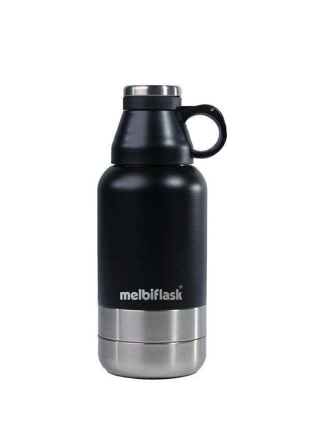 Melbify 3-in-1 Flask with Storage Bowls| Vacuum Flask |Melbiflask Water Bottle | Thermosteel Insulated Flask | 1 Litre | Hot&Cold Water,Coffee,Tea,Milk,Soup|Best Flask for Babies,Office&Travel - Image 1