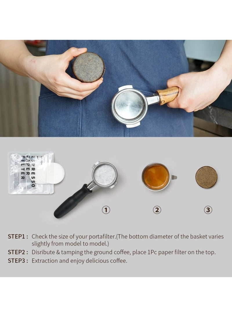 400 Pcs 51mm Espresso Paper Filters - For Portafilter Baskets & Coffee Makers