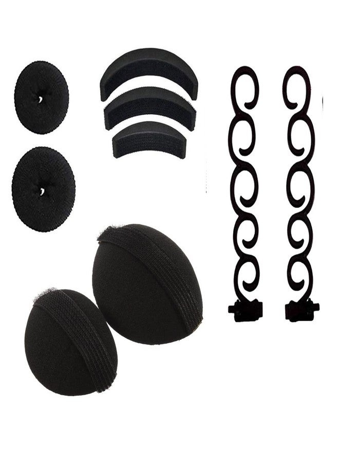 Arooman™ Hair Styling Tool Combo, Hair Accessories For Women/Girls Pack of 09, Color-Black M12191014 - Image 1