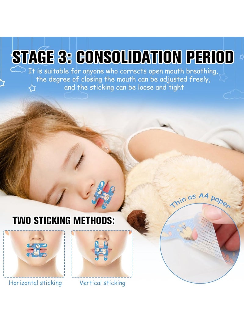 general Mouth Tape 30PCS Anti Snoring for Sleeping [Stage 3: Breathing Correction] Non-woven Fabric Anti Snoring Strips, Open Mouth Correction Patch for Kids Adults (Age 8+) - Image 4