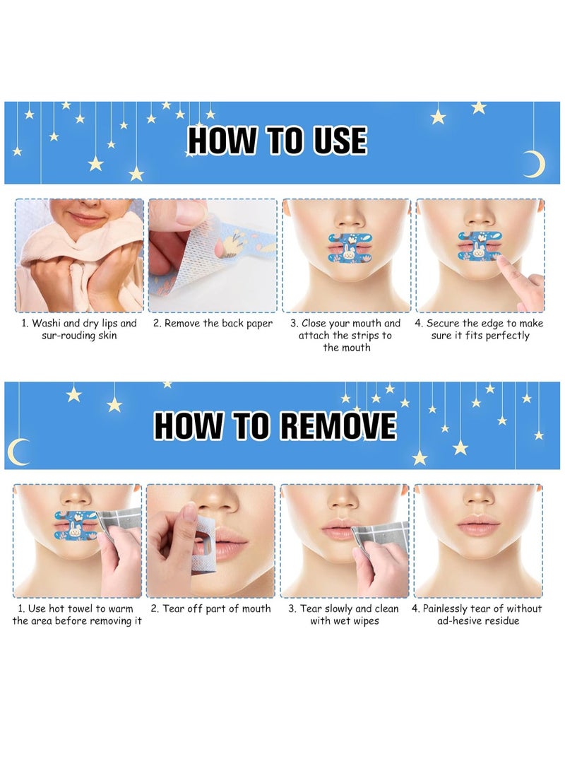 general Mouth Tape 30PCS Anti Snoring for Sleeping [Stage 3: Breathing Correction] Non-woven Fabric Anti Snoring Strips, Open Mouth Correction Patch for Kids Adults (Age 8+) - Image 5