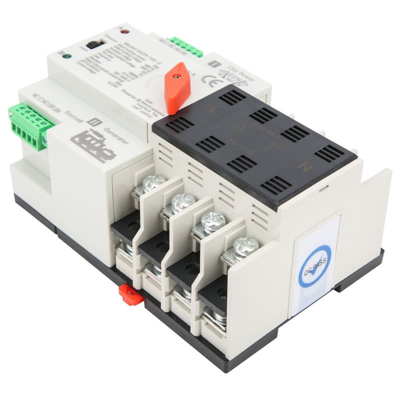 GEYA Automatic Transfer Switch: 4P 60A AC400V 50/60Hz - Instant Backup Power Activation Compact Structure Rail-Mounted for Home PZ30 Distribution Box Emergency Power Systems - Image 4