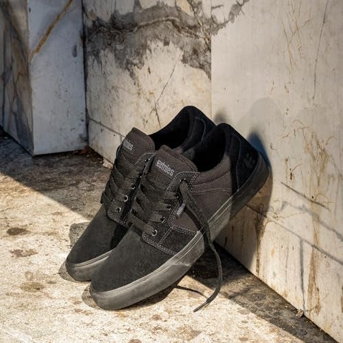 Etnies mens Barge Ls Skate Shoe, Black/Black/Black, 9 US - Image 3