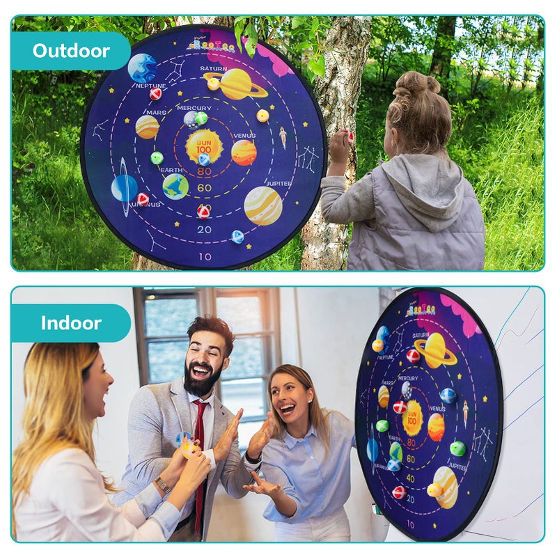 Bootaa 29" Large Dart Board for Kids, BooTaa Kids Dart Board with 12 Sticky Balls, Boys Toys, Indoor/Sport Outdoor Fun Party Play Game Toys, Birthday Gifts for 3 4 5 6 7 8 9 10 11 12 Year Old Boys Girls - Image 3