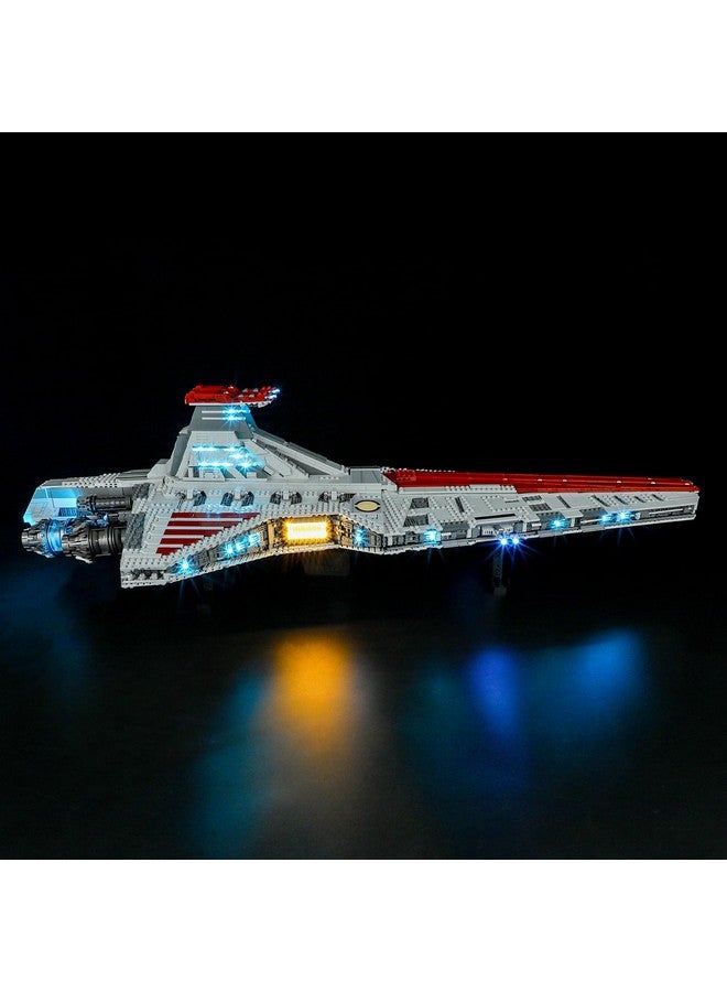 بريكسماكس طقم إضاءة ليد من بريكس ماكس لطراد هجوم الجمهورية من فئة فيناتور ليجو 75367 - متوافق مع مجموعة بناء ليجو ستار وورز - لا يشمل مجموعة ليجو - Image 3