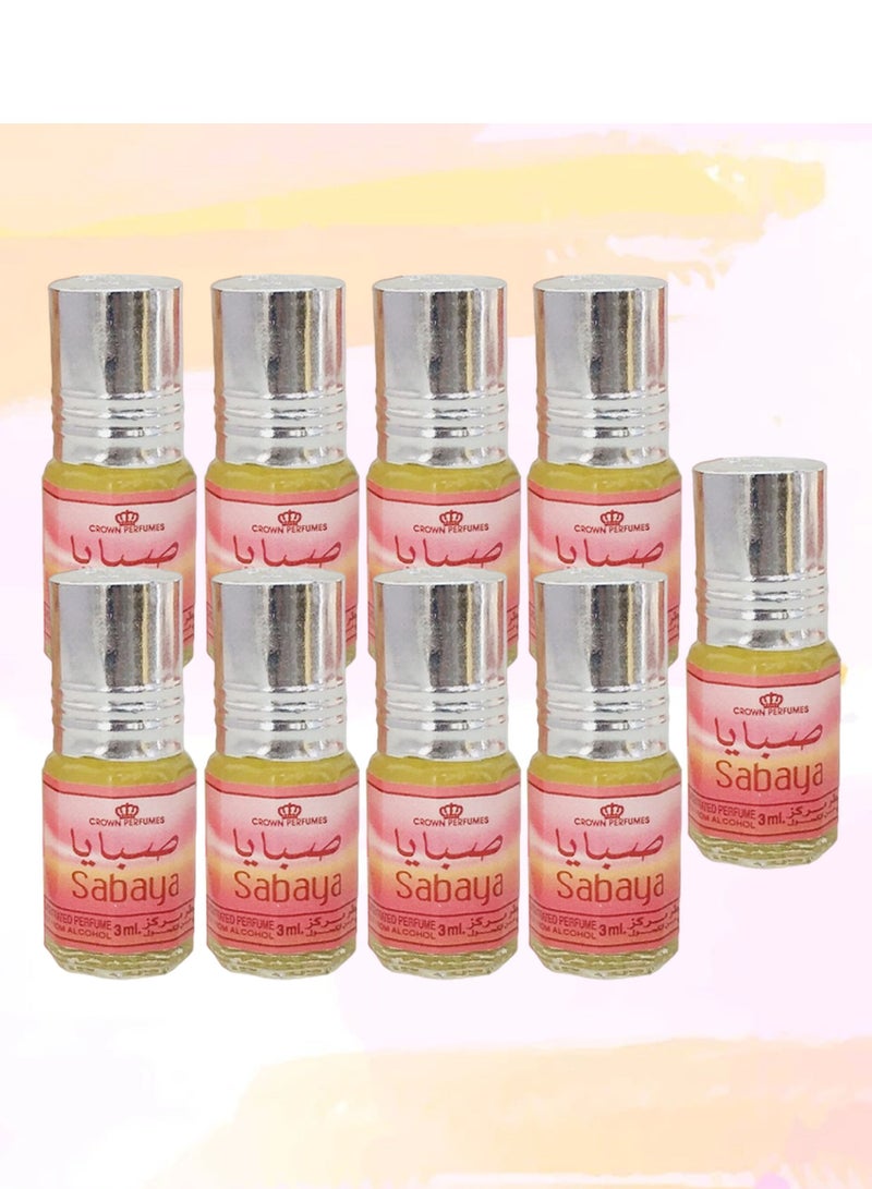 صبايا 9 قطع زيت عطري صبايا 3 مل - Image 1
