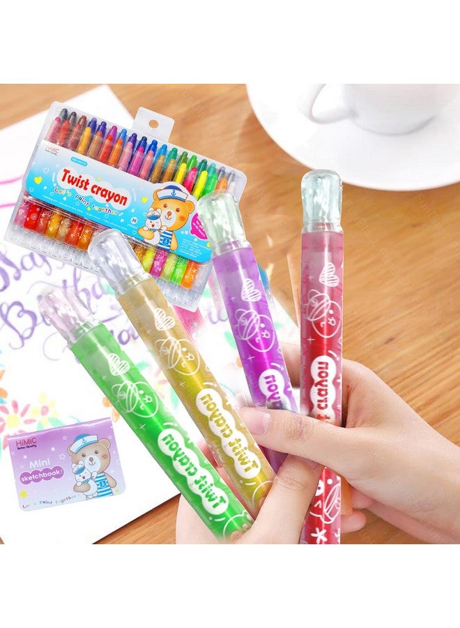 فنبلاست أقلام تلوين فن بلاست تويست للأطفال - مجموعة من 36 قطعة، أقلام تلوين دوارة للأطفال، أقلام تلوين للرسم والتلوين للأطفال، مجموعة أدوات فنية وحرفية، هدايا عيد ميلاد للأطفال (عبوة من 36 قطعة) - Image 1