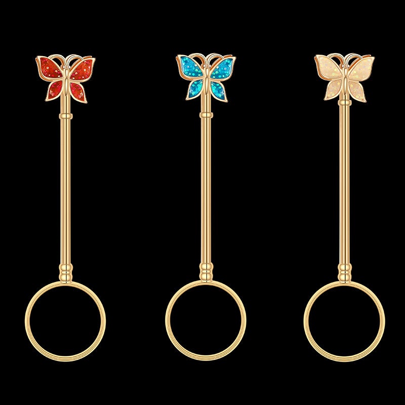 Holder Ring Elegant Butterfly  Finger Holder Ring Lady Smoker Holder Ring Stylish Smoke - Image 4