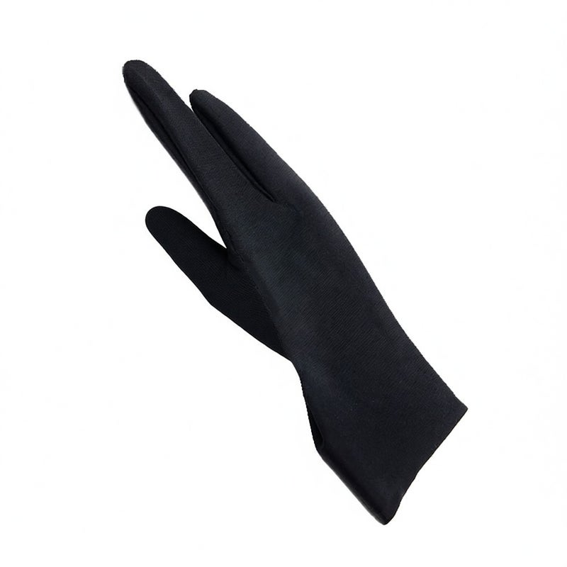 Drawing Glove: 2-Finger Black Lycra Glove - Anti-Smudge Ergonomic Glove for Digital Artists Graphic Tablet Use - Image 4