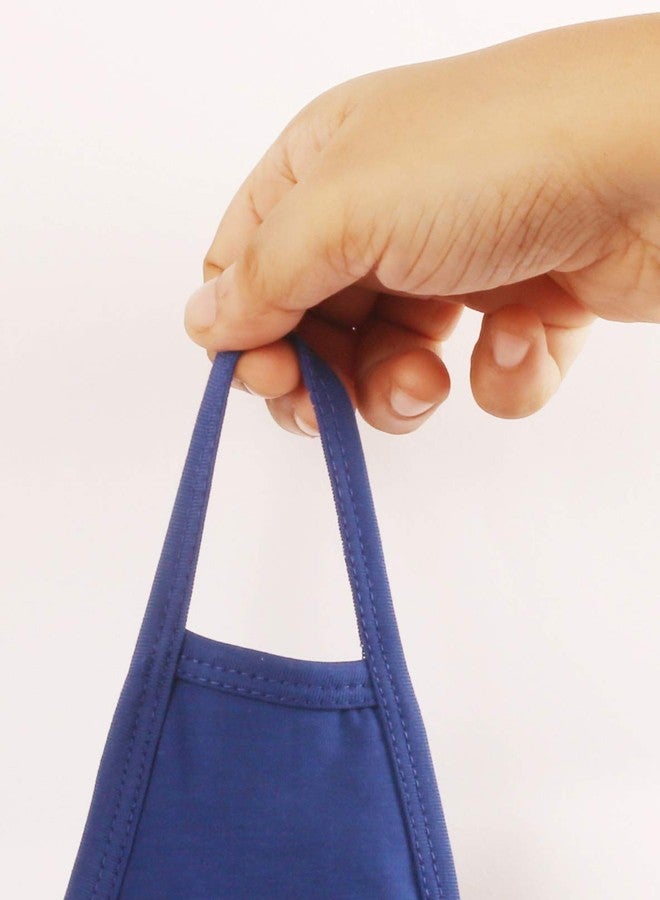 تتش ستون قناع وجه واقي من التلوث والضباب الدخاني والبرد والسعال من تاتشستون، مصنوع من القطن الناعم المحبوك - مقاس متوسط مريح، قابل للغسل، طبقتان. (عبوة من 3 أقنعة). متوفر بألوان: وردي، أزرق، أسود. - Image 3