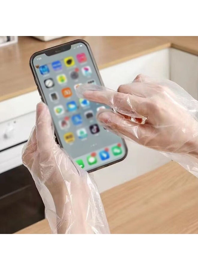 50 pcs Disposable Long Arm Gloves with Elastic Cuff for Kitchen Dishwashing And Food Handling Gloves - Image 5