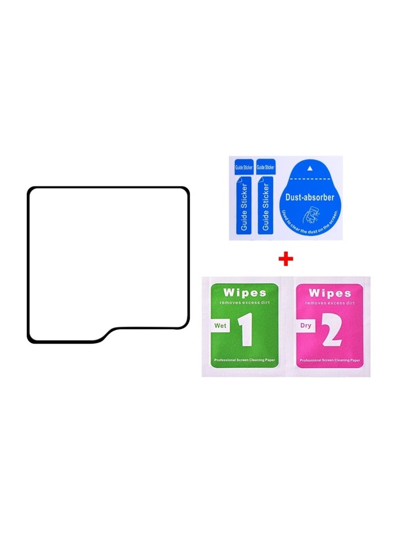 BGM 9H Tempered Glass Back Screen Protector for Samsung Galaxy Z Flip 6 External Small Screen Full Glue Protector Galaxy Z Flip 6 - Image 2
