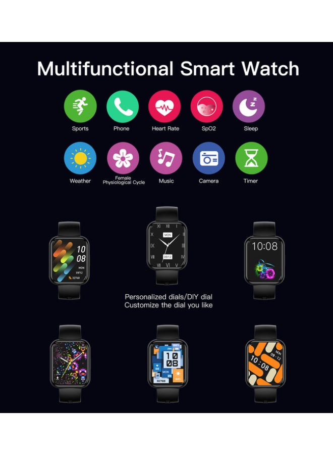 CHOETECH WT001 Smart Watch 1.91-inch HD Display With Bluetooth Call and Intelligent Health Monitoring 7 Days Battery Life IP67 Water Resistant - - Image 4