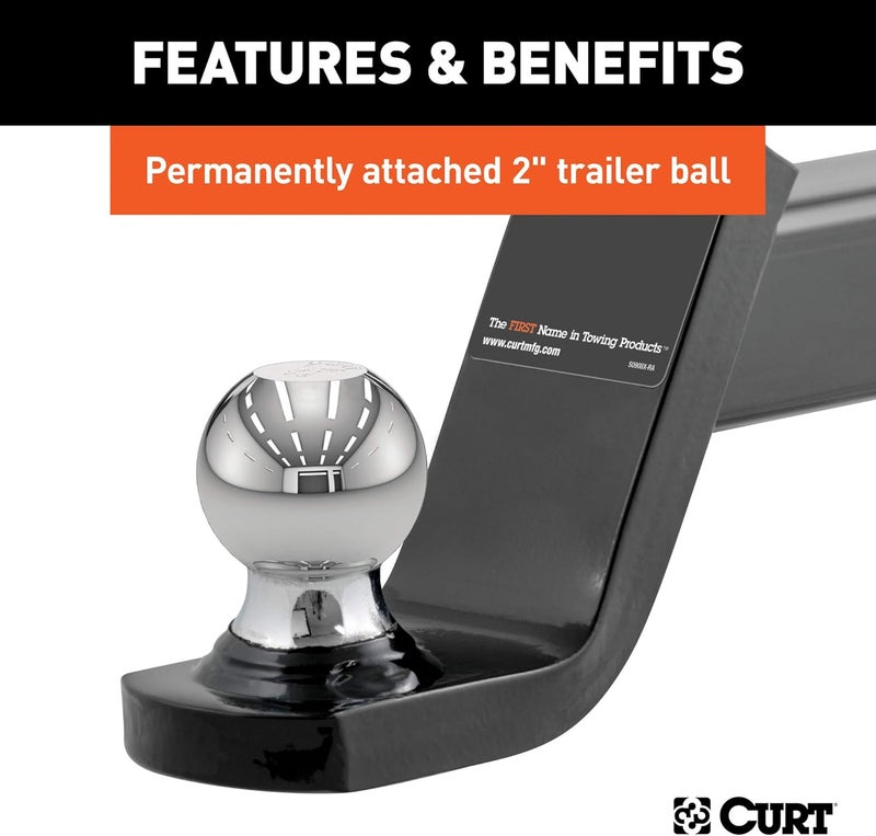 CURT Fusion Trailer Hitch Mount with 2-Inch Ball - Image 5