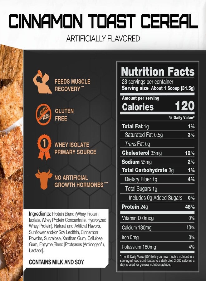 RIVAL NUTRITION حبوب رايفال واي بنكهة خبز التوست بالقرفة 2 رطل - Image 4