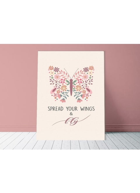 Canvas Wall Art, Abstract Framed Portrait of Spread Your Wings and Fly 120x80cm