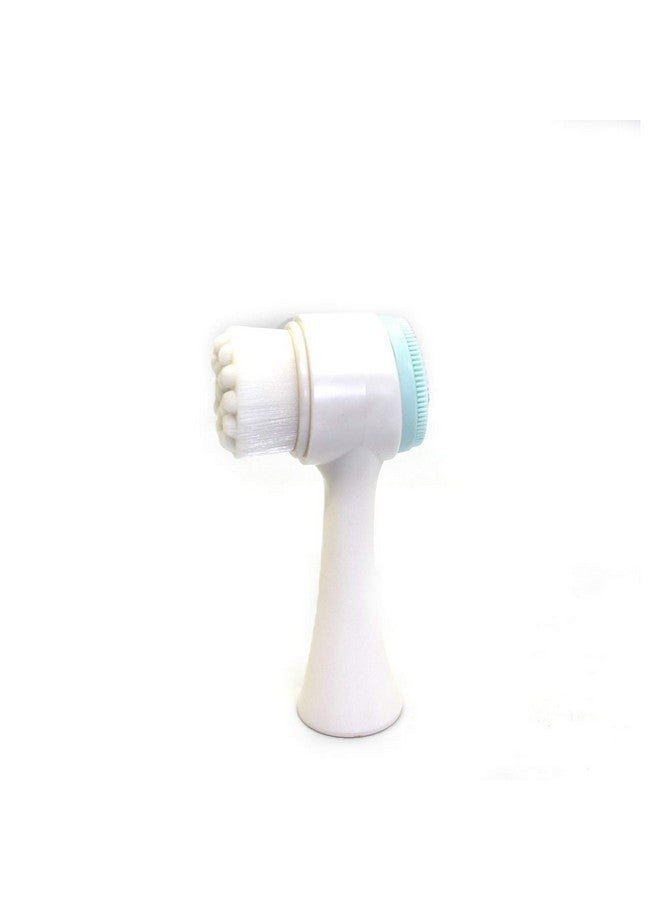 Vinayakart 2-in-1 Double Sided Silicone Facial Brush with Soft Bristles for Cleansing and Exfoliating Scrubber Brush - Image 1