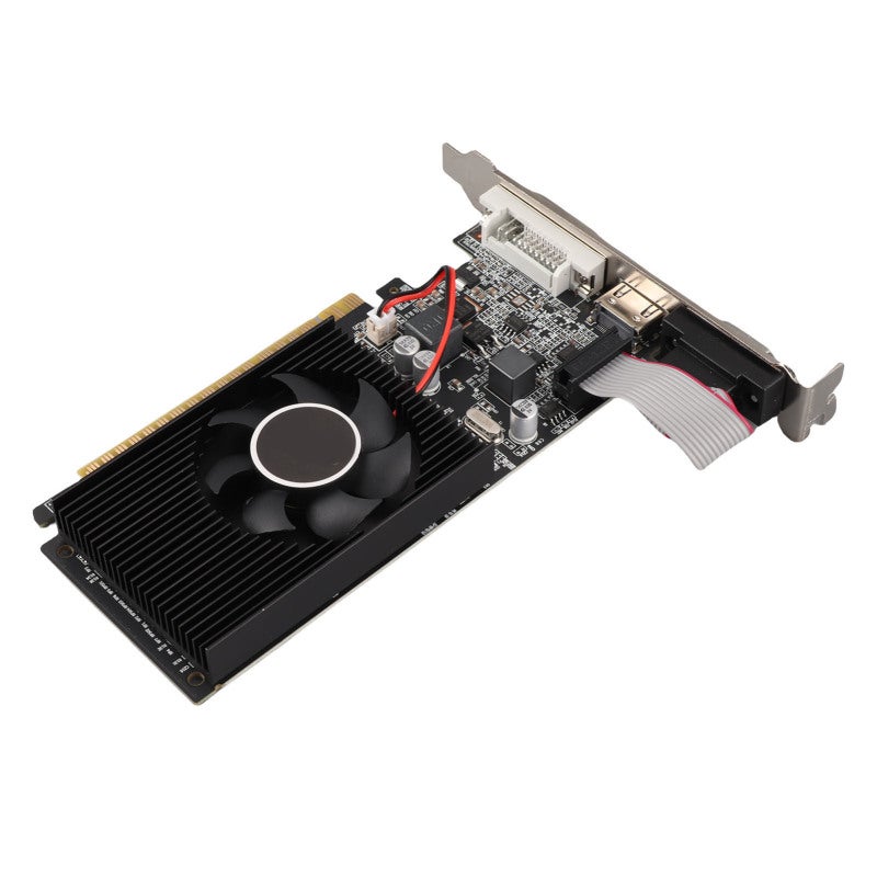 بطاقة رسوميات GT210 سعة 1 جيجابايت DDR3 64 بت ذات ضوضاء منخفضة - بطاقة رسوميات حاسوب ثابتة الأداء للألعاب والاستخدامات المتعددة الوسائط على أجهزة الكمبيوتر المكتبية - Image 1