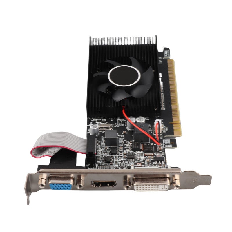 بطاقة رسوميات GT210 سعة 1 جيجابايت DDR3 64 بت ذات ضوضاء منخفضة - بطاقة رسوميات حاسوب ثابتة الأداء للألعاب والاستخدامات المتعددة الوسائط على أجهزة الكمبيوتر المكتبية - Image 5