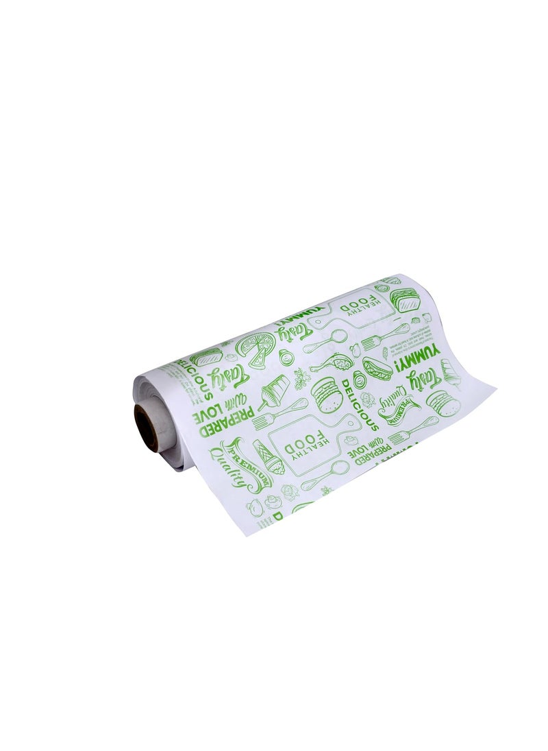 Kemiv - Kemiv 1Kg Food Wrapping Paper Roll Premium NonStick Butter Wrapping Paper Food Wrapping Paper ReHeatable Non Stick Paper Oven Safe Parchment Paper Standard - Image 1