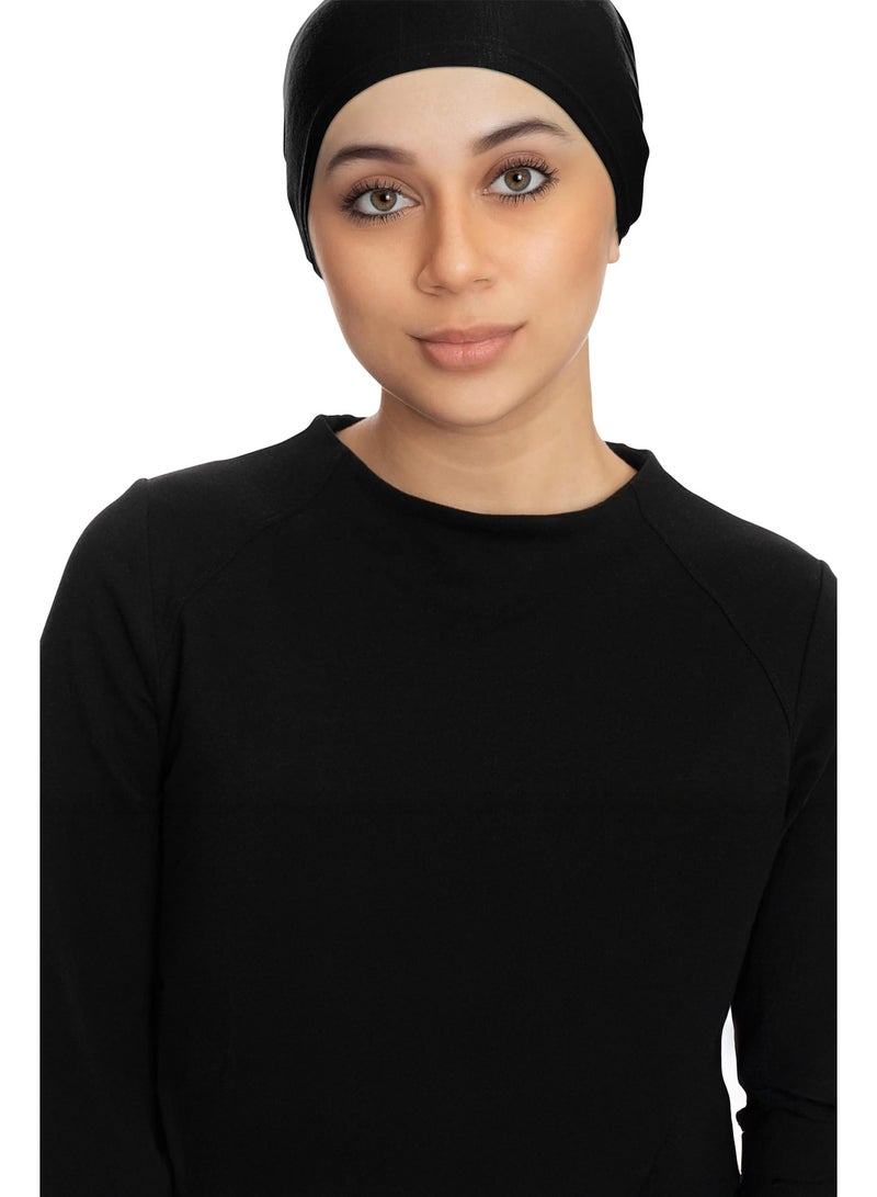 AEENAA 12 Pieces Under Scarf Head Wraps for Women Tie-Back Turban Caps Soft Breathable Undercaps for Hijab Bonnet Head Cover- Mixed Colors May Vary - Image 3