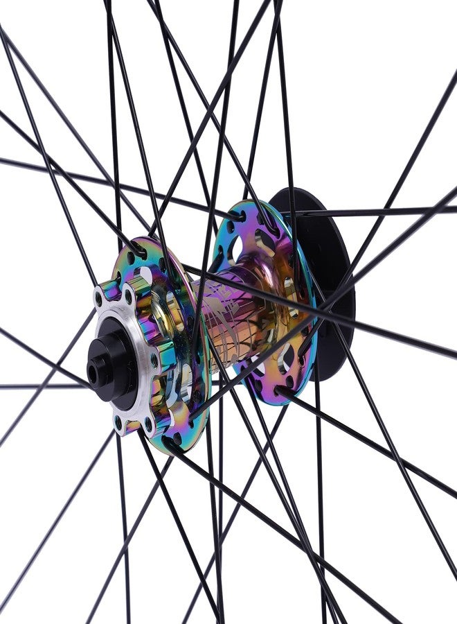TBVECHI Mountain Bike Wheelset 29 Inch, Quick Release Front Rear Wheels Bike Wheels, High Strength Aluminum Alloy Rim Disc Brake Wheelset, Fit 7-12 Speed Cassette, Colorful Hub - Image 5