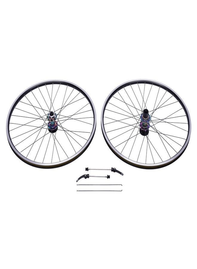 TBVECHI Mountain Bike Wheelset 29 Inch, Quick Release Front Rear Wheels Bike Wheels, High Strength Aluminum Alloy Rim Disc Brake Wheelset, Fit 7-12 Speed Cassette, Colorful Hub - Image 3