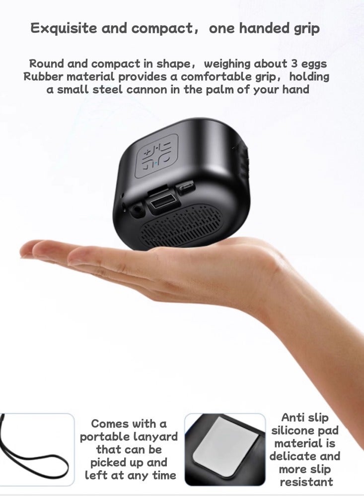 Limited Stock Left ! ! !Wireless Bluetooth Speaker, Subwoofer, Mini Speaker, Portable, Black - Image 5