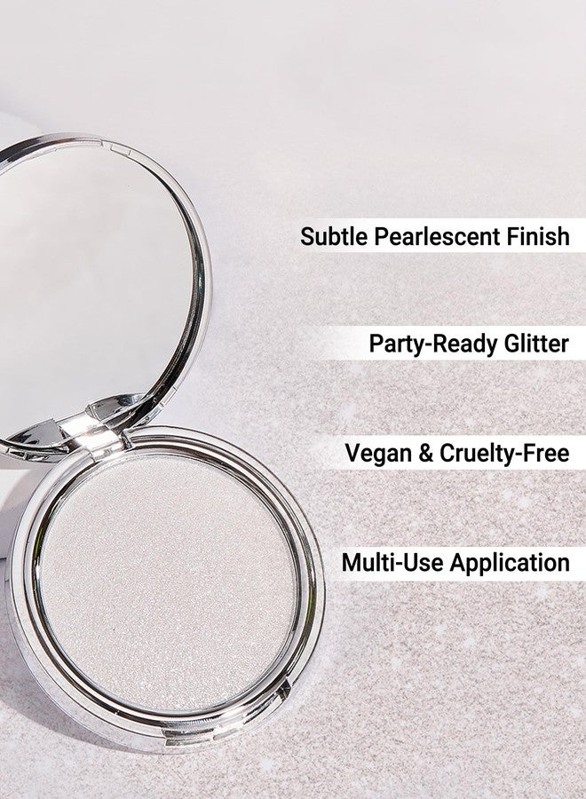 Erinde Shimmer Face Highlighter Makeup Powder, Cream to Powder Glow Finish, Lightweight & Healthy Radiance, Long Lasting Luminous Face Body Highlighter Makeup, 01 Pearlescent Moon - Image 4